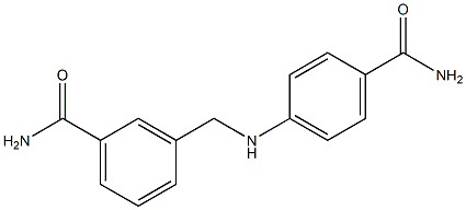 3-{[(4-carbamoylphenyl)amino]methyl}benzamide Struktur