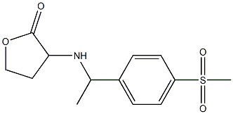 3-{[1-(4-methanesulfonylphenyl)ethyl]amino}oxolan-2-one Structure