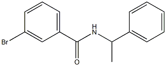 3-bromo-N-(1-phenylethyl)benzamide Structure
