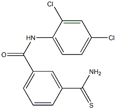 3-carbamothioyl-N-(2,4-dichlorophenyl)benzamide Struktur