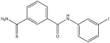 3-carbamothioyl-N-(3-iodophenyl)benzamide Structure