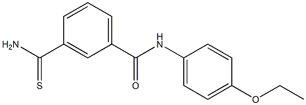 3-carbamothioyl-N-(4-ethoxyphenyl)benzamide Struktur
