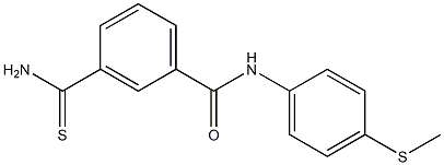 3-carbamothioyl-N-[4-(methylsulfanyl)phenyl]benzamide Structure