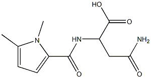 3-carbamoyl-2-[(1,5-dimethyl-1H-pyrrol-2-yl)formamido]propanoic acid Structure
