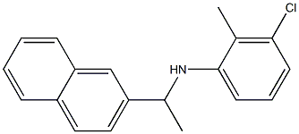 3-chloro-2-methyl-N-[1-(naphthalen-2-yl)ethyl]aniline Struktur
