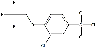 3-chloro-4-(2,2,2-trifluoroethoxy)benzene-1-sulfonyl chloride Structure