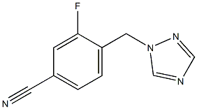 3-fluoro-4-(1H-1,2,4-triazol-1-ylmethyl)benzonitrile Structure