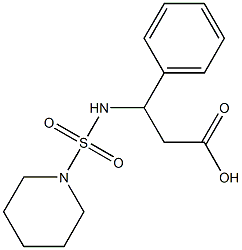 3-phenyl-3-[(piperidine-1-sulfonyl)amino]propanoic acid