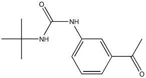 3-tert-butyl-1-(3-acetylphenyl)urea 结构式