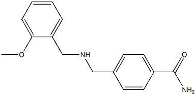 4-({[(2-methoxyphenyl)methyl]amino}methyl)benzamide Struktur
