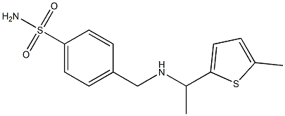 4-({[1-(5-methylthiophen-2-yl)ethyl]amino}methyl)benzene-1-sulfonamide Structure
