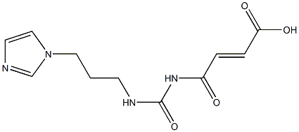 4-({[3-(1H-imidazol-1-yl)propyl]carbamoyl}amino)-4-oxobut-2-enoic acid Structure