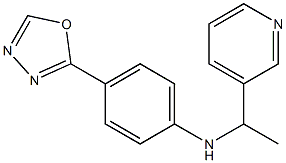 4-(1,3,4-oxadiazol-2-yl)-N-[1-(pyridin-3-yl)ethyl]aniline