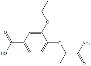 4-(1-carbamoylethoxy)-3-ethoxybenzoic acid Structure