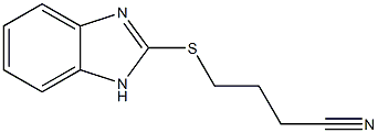 4-(1H-1,3-benzodiazol-2-ylsulfanyl)butanenitrile Structure