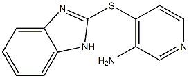 4-(1H-1,3-benzodiazol-2-ylsulfanyl)pyridin-3-amine 化学構造式