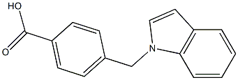 4-(1H-indol-1-ylmethyl)benzoic acid Structure