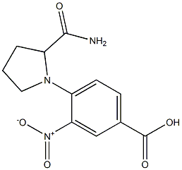 4-(2-carbamoylpyrrolidin-1-yl)-3-nitrobenzoic acid|