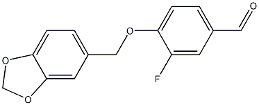 4-(2H-1,3-benzodioxol-5-ylmethoxy)-3-fluorobenzaldehyde