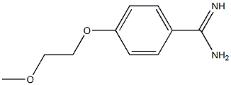 4-(2-methoxyethoxy)benzenecarboximidamide Struktur