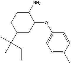 4-(2-methylbutan-2-yl)-2-(4-methylphenoxy)cyclohexan-1-amine Structure