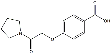4-(2-oxo-2-pyrrolidin-1-ylethoxy)benzoic acid Structure