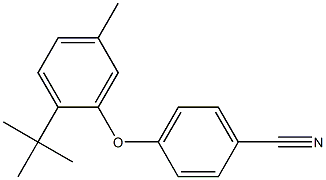 4-(2-tert-butyl-5-methylphenoxy)benzonitrile Structure