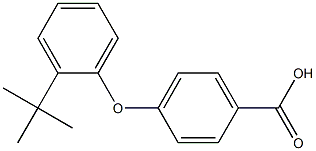 4-(2-tert-butylphenoxy)benzoic acid Structure