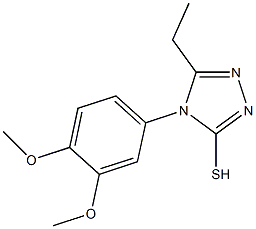 4-(3,4-dimethoxyphenyl)-5-ethyl-4H-1,2,4-triazole-3-thiol Structure