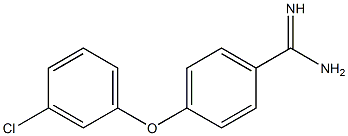 4-(3-chlorophenoxy)benzene-1-carboximidamide Struktur