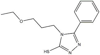 4-(3-ethoxypropyl)-5-phenyl-4H-1,2,4-triazole-3-thiol Structure