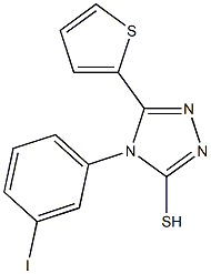 4-(3-iodophenyl)-5-(thiophen-2-yl)-4H-1,2,4-triazole-3-thiol Struktur
