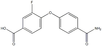 4-(4-carbamoylphenoxy)-3-fluorobenzoic acid