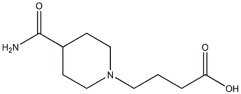 4-(4-carbamoylpiperidin-1-yl)butanoic acid Struktur