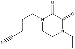 4-(4-ethyl-2,3-dioxopiperazin-1-yl)butanenitrile Structure