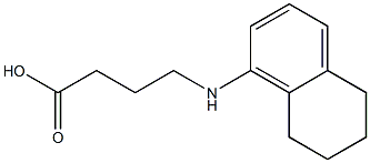4-(5,6,7,8-tetrahydronaphthalen-1-ylamino)butanoic acid 结构式
