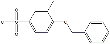 4-(benzyloxy)-3-methylbenzene-1-sulfonyl chloride Structure
