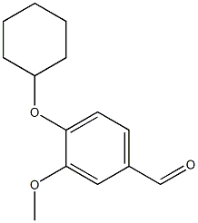 4-(cyclohexyloxy)-3-methoxybenzaldehyde Structure