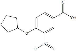 4-(cyclopentyloxy)-3-nitrobenzoic acid Structure