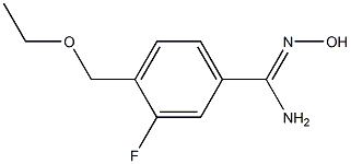 4-(ethoxymethyl)-3-fluoro-N'-hydroxybenzenecarboximidamide Struktur