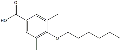 4-(hexyloxy)-3,5-dimethylbenzoic acid 结构式