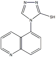 4-(quinolin-5-yl)-4H-1,2,4-triazole-3-thiol 化学構造式