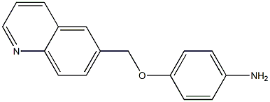 4-(quinolin-6-ylmethoxy)aniline Structure