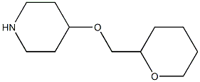 4-(tetrahydro-2H-pyran-2-ylmethoxy)piperidine Struktur