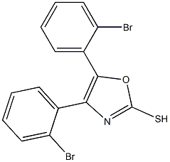 4,5-bis(2-bromophenyl)-1,3-oxazole-2-thiol Structure