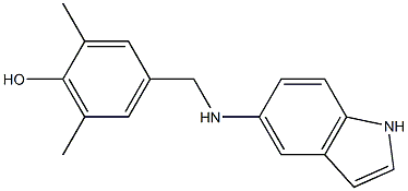 4-[(1H-indol-5-ylamino)methyl]-2,6-dimethylphenol|