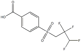 4-[(2,2,3,3-tetrafluoropropane)sulfonyl]benzoic acid 结构式