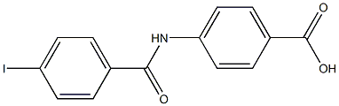 4-[(4-iodobenzene)amido]benzoic acid Struktur