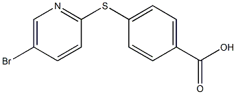 4-[(5-bromopyridin-2-yl)thio]benzoic acid Structure