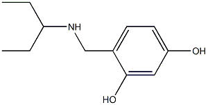 4-[(pentan-3-ylamino)methyl]benzene-1,3-diol
